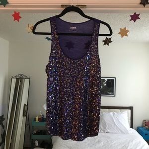 Express Sequined Tank Top (size M)